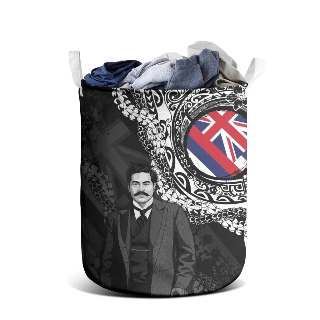 Hawaii Prince Kuhio Laundry Basket Hawaiian Maile Lei