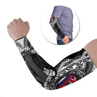 Personalised Hawaii Prince Kuhio Arm Sleeves Hawaiian Maile Lei