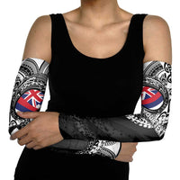 Personalised Hawaii Prince Kuhio Arm Sleeves Hawaiian Maile Lei