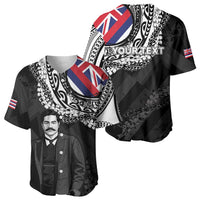 Personalised Hawaii Prince Kuhio Baseball Jersey Hawaiian Maile Lei