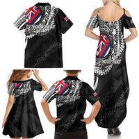 Personalised Hawaii Prince Kuhio Family Matching Summer Maxi Dress and Hawaiian Shirt Hawaiian Maile Lei