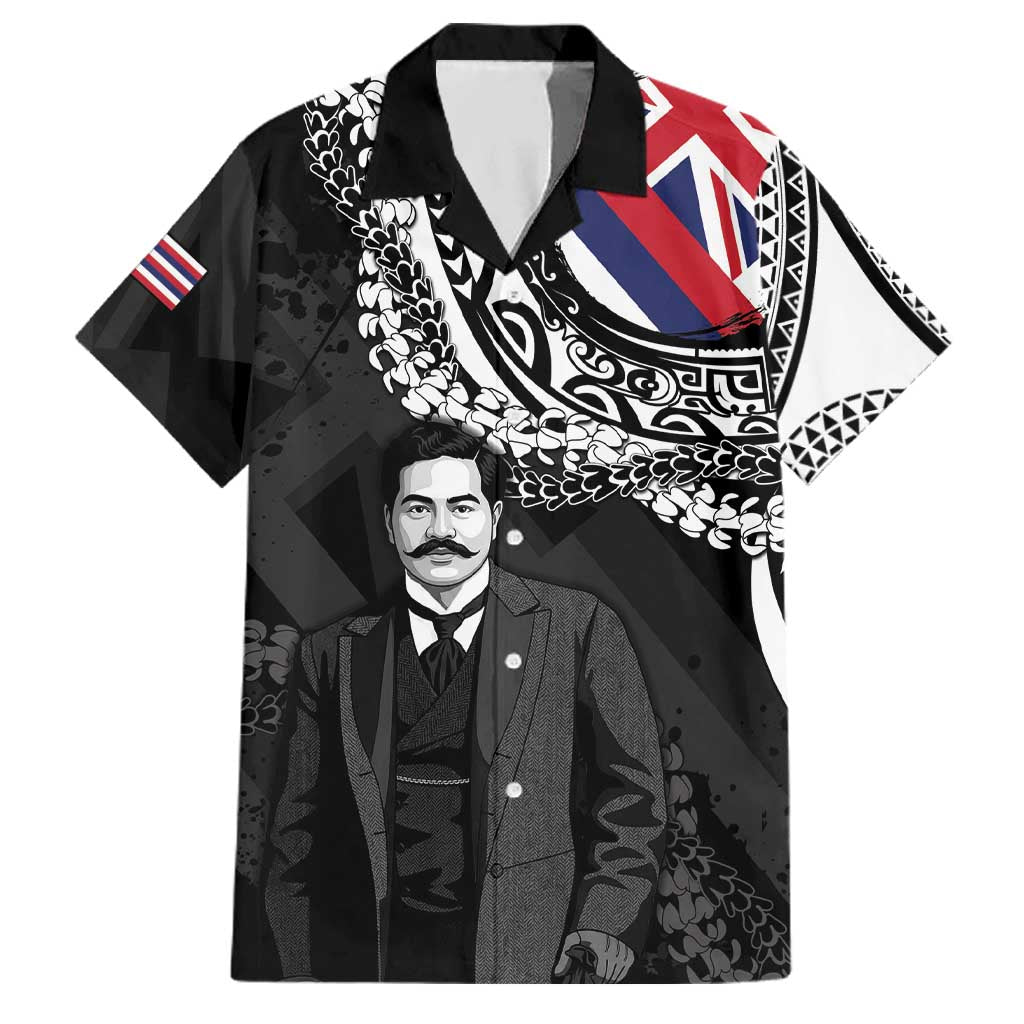 Personalised Hawaii Prince Kuhio Family Matching Summer Maxi Dress and Hawaiian Shirt Hawaiian Maile Lei