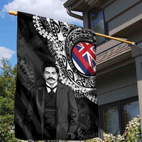 Hawaii Prince Kuhio Garden Flag Hawaiian Maile Lei