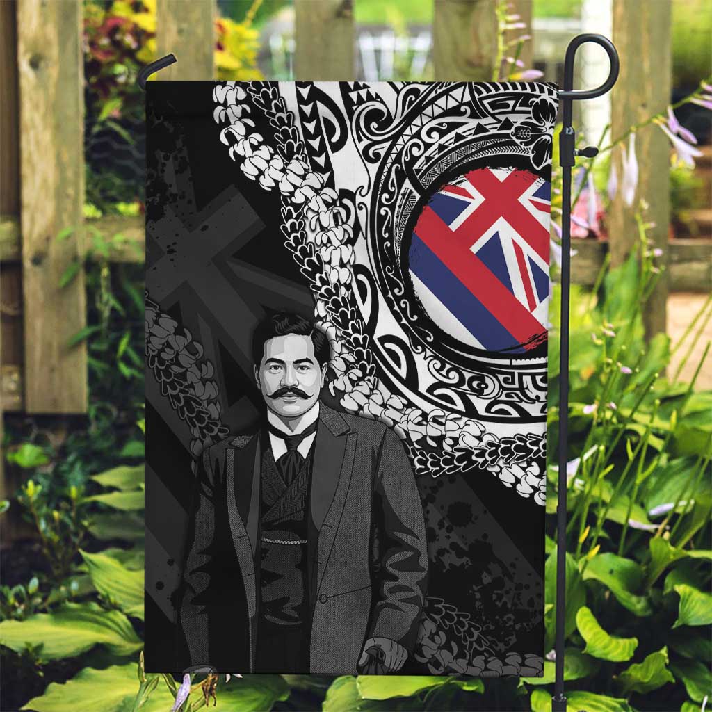 Hawaii Prince Kuhio Garden Flag Hawaiian Maile Lei