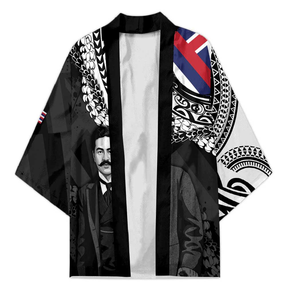 Personalised Hawaii Prince Kuhio Kimono Hawaiian Maile Lei