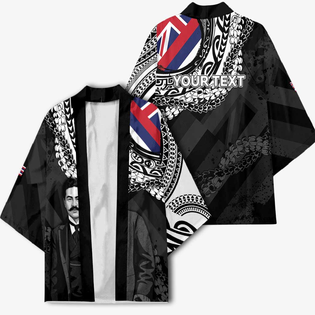 Personalised Hawaii Prince Kuhio Kimono Hawaiian Maile Lei