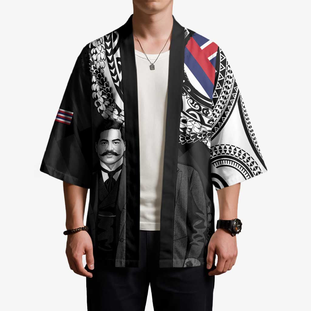 Personalised Hawaii Prince Kuhio Kimono Hawaiian Maile Lei