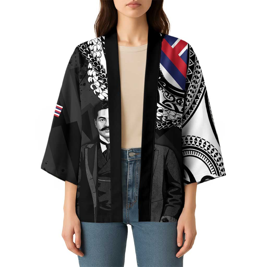 Personalised Hawaii Prince Kuhio Kimono Hawaiian Maile Lei