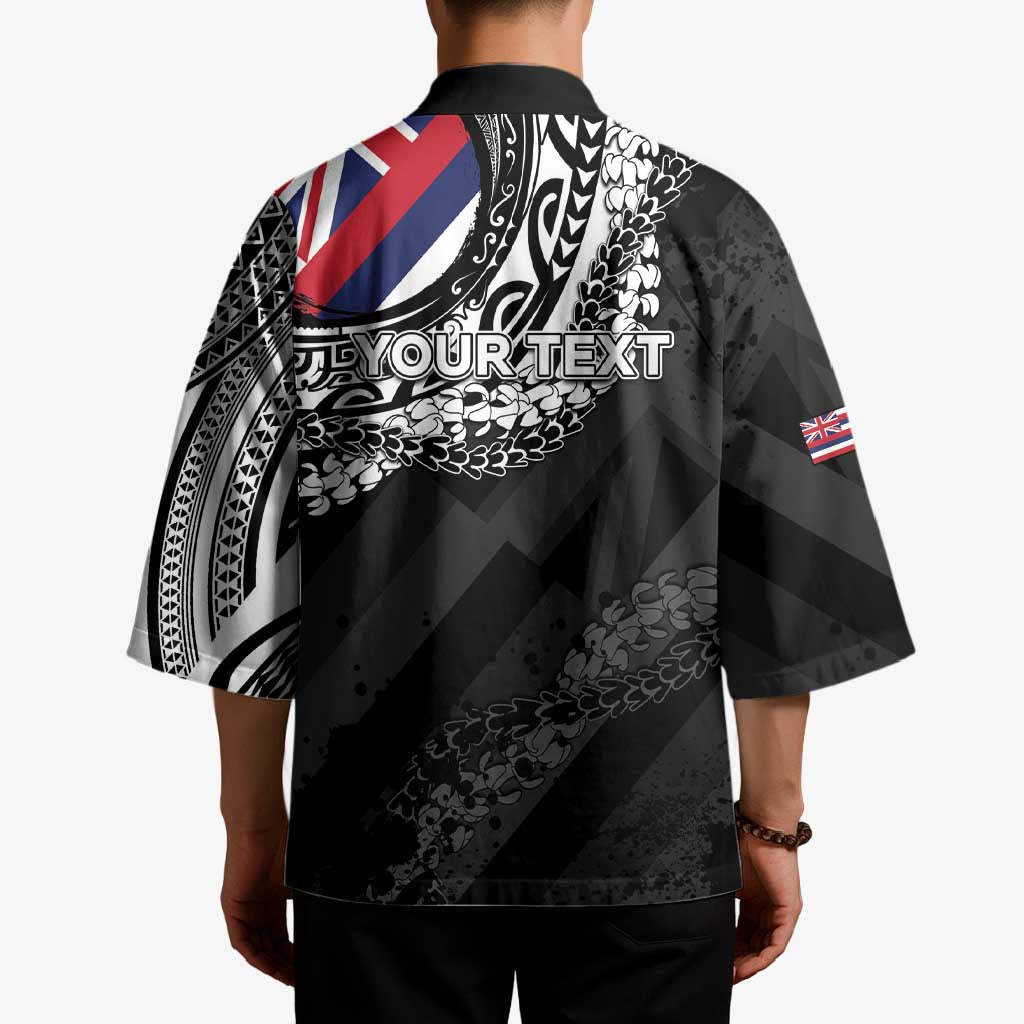 Personalised Hawaii Prince Kuhio Kimono Hawaiian Maile Lei