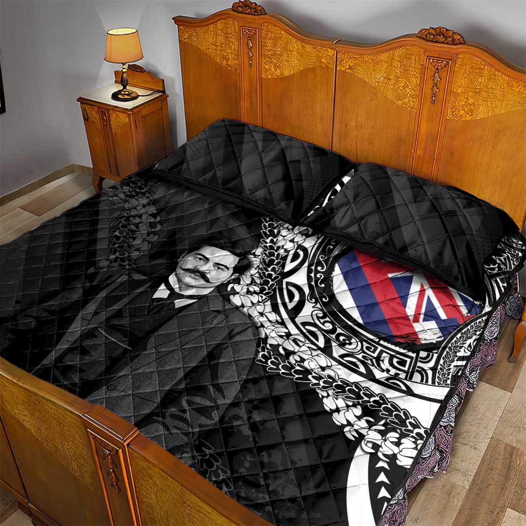 Hawaii Prince Kuhio Quilt Bed Set Hawaiian Maile Lei