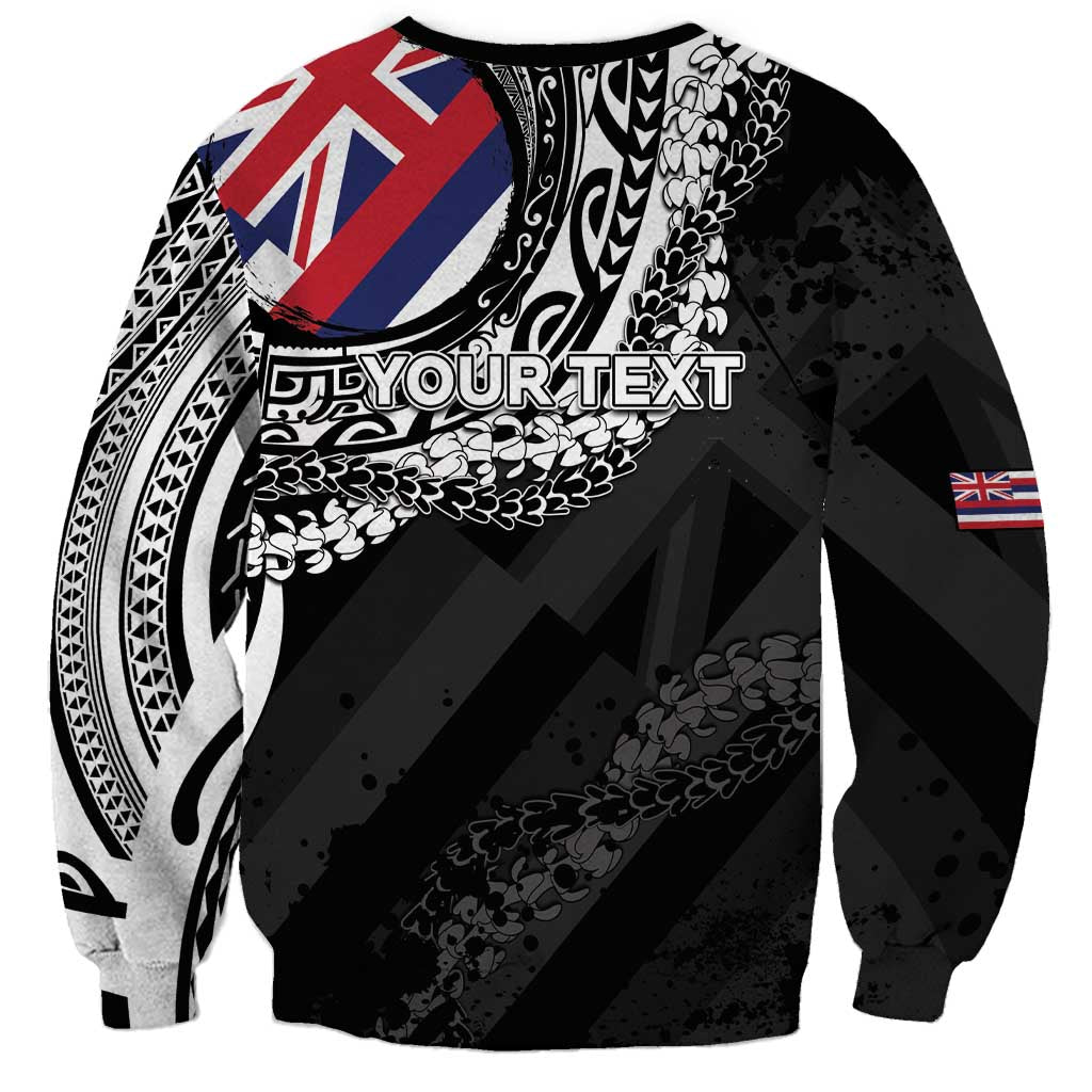 Personalised Hawaii Prince Kuhio Sweatshirt Hawaiian Maile Lei