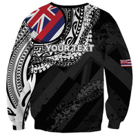 Personalised Hawaii Prince Kuhio Sweatshirt Hawaiian Maile Lei