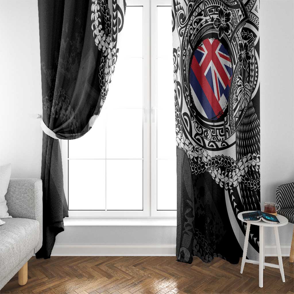 Hawaii Prince Kuhio Window Curtain Hawaiian Maile Lei