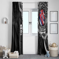 Hawaii Prince Kuhio Window Curtain Hawaiian Maile Lei