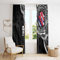 Hawaii Prince Kuhio Window Curtain Hawaiian Maile Lei