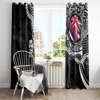 Hawaii Prince Kuhio Window Curtain Hawaiian Maile Lei