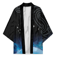 New Zealand Matariki Kimono Pleiades Star Cluster Blue Galaxy LT05 Unisex Blue - Polynesian Pride