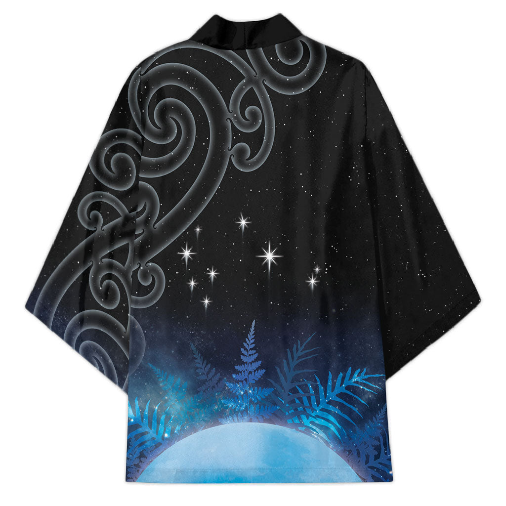 New Zealand Matariki Kimono Pleiades Star Cluster Blue Galaxy LT05 - Polynesian Pride