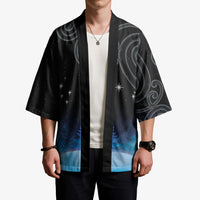New Zealand Matariki Kimono Pleiades Star Cluster Blue Galaxy LT05 - Polynesian Pride