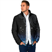 New Zealand Matariki Padded Jacket Pleiades Star Cluster Blue Galaxy