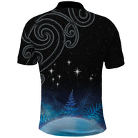 New Zealand Matariki Polo Shirt Pleiades Star Cluster Blue Galaxy