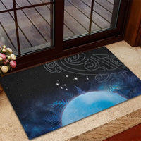 New Zealand Matariki Rubber Doormat Pleiades Star Cluster Blue Galaxy LT05 - Polynesian Pride