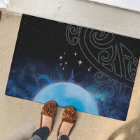 New Zealand Matariki Rubber Doormat Pleiades Star Cluster Blue Galaxy LT05 - Polynesian Pride
