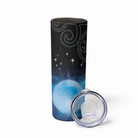 New Zealand Matariki Skinny Tumbler Pleiades Star Cluster Blue Galaxy LT05 - Polynesian Pride