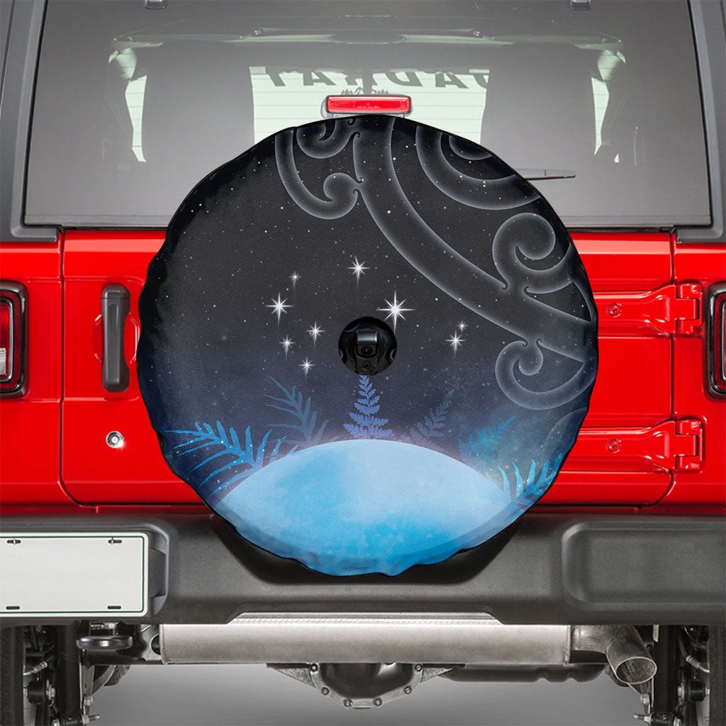 New Zealand Matariki Spare Tire Cover Pleiades Star Cluster Blue Galaxy LT05 - Polynesian Pride