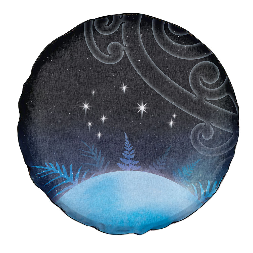 New Zealand Matariki Spare Tire Cover Pleiades Star Cluster Blue Galaxy LT05 - Polynesian Pride