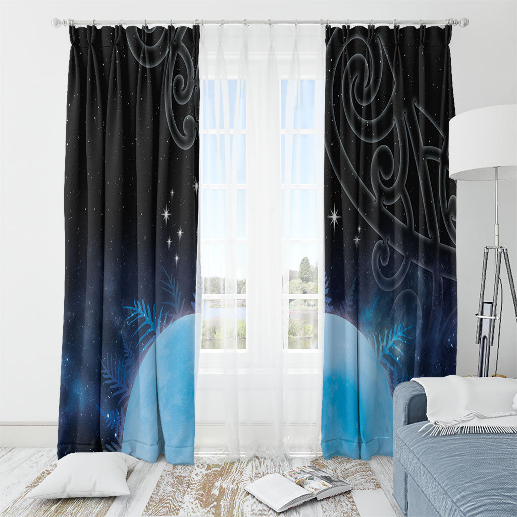 New Zealand Matariki Window Curtain Pleiades Star Cluster Blue Galaxy