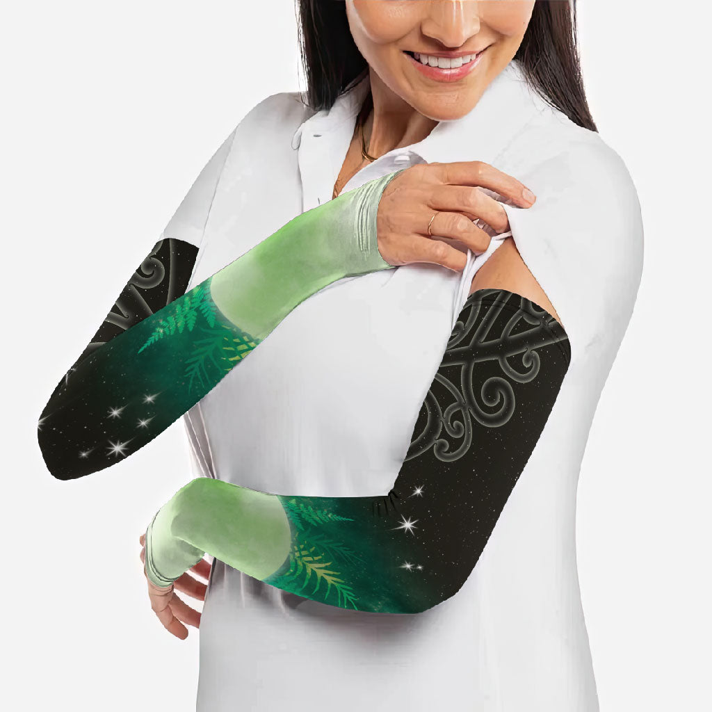 New Zealand Matariki Arm Sleeves Pleiades Star Cluster Green Galaxy