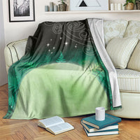 New Zealand Matariki Blanket Pleiades Star Cluster Green Galaxy LT05 Green - Polynesian Pride