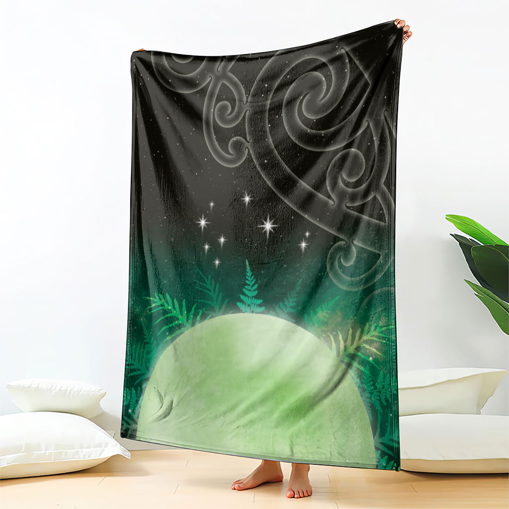 New Zealand Matariki Blanket Pleiades Star Cluster Green Galaxy LT05 - Polynesian Pride