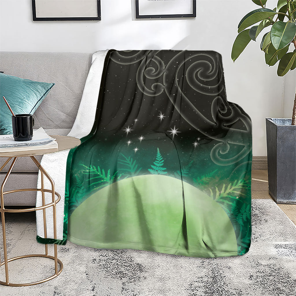 New Zealand Matariki Blanket Pleiades Star Cluster Green Galaxy LT05 - Polynesian Pride