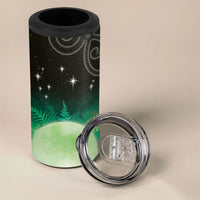 New Zealand Matariki 4 in 1 Can Cooler Tumbler Pleiades Star Cluster Green Galaxy LT05 - Polynesian Pride