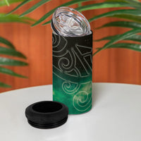 New Zealand Matariki 4 in 1 Can Cooler Tumbler Pleiades Star Cluster Green Galaxy LT05 - Polynesian Pride
