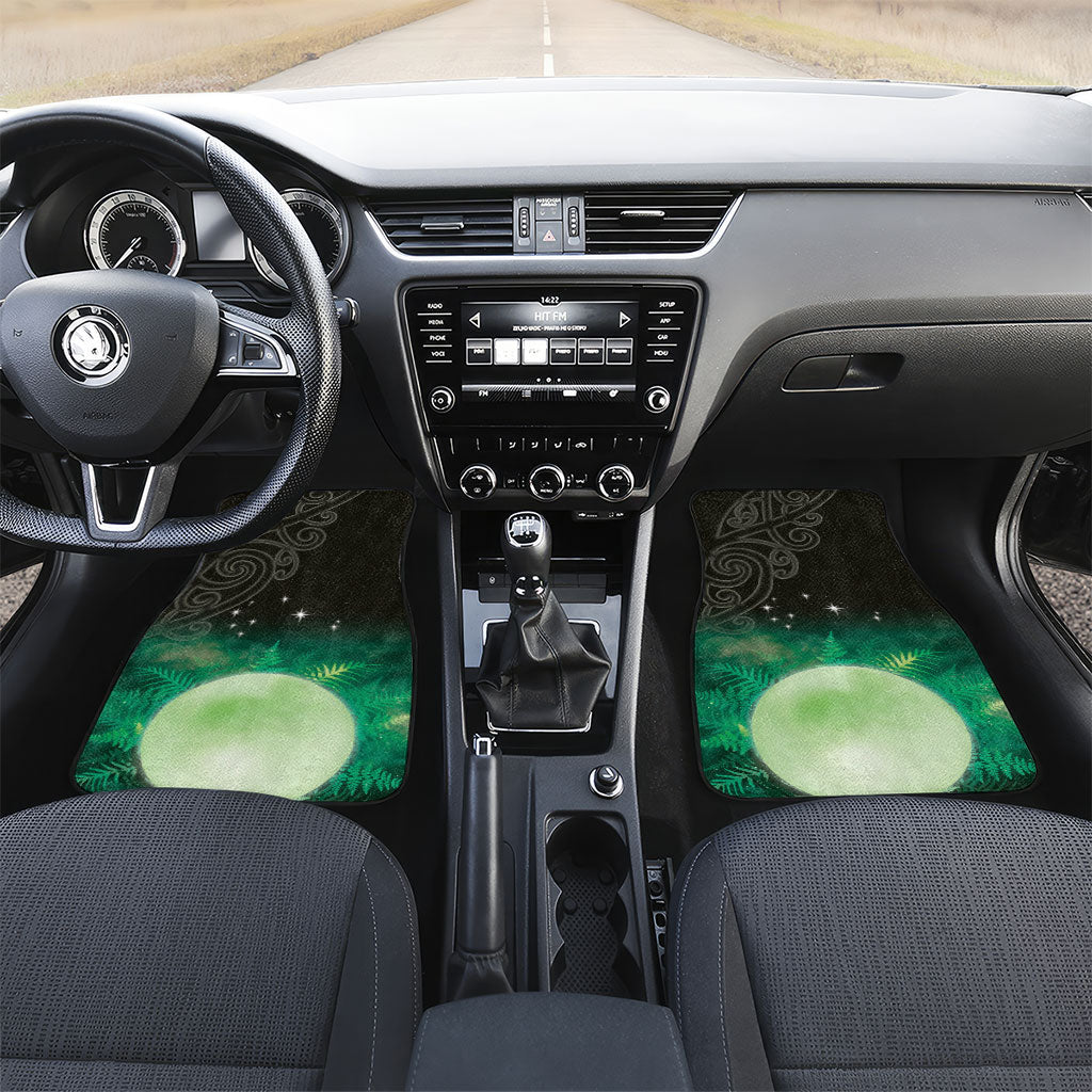 New Zealand Matariki Car Mats Pleiades Star Cluster Green Galaxy