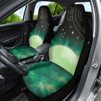New Zealand Matariki Car Seat Cover Pleiades Star Cluster Green Galaxy LT05 - Polynesian Pride