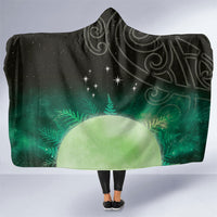 New Zealand Matariki Hooded Blanket Pleiades Star Cluster Green Galaxy