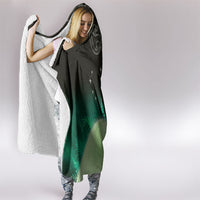 New Zealand Matariki Hooded Blanket Pleiades Star Cluster Green Galaxy