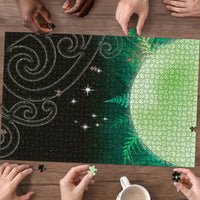 New Zealand Matariki Puzzle Pleiades Star Cluster Green Galaxy LT05 - Polynesian Pride