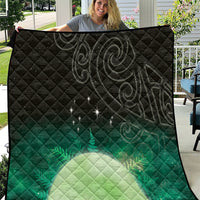 New Zealand Matariki Quilt Pleiades Star Cluster Green Galaxy LT05 Green - Polynesian Pride