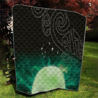 New Zealand Matariki Quilt Pleiades Star Cluster Green Galaxy LT05 - Polynesian Pride
