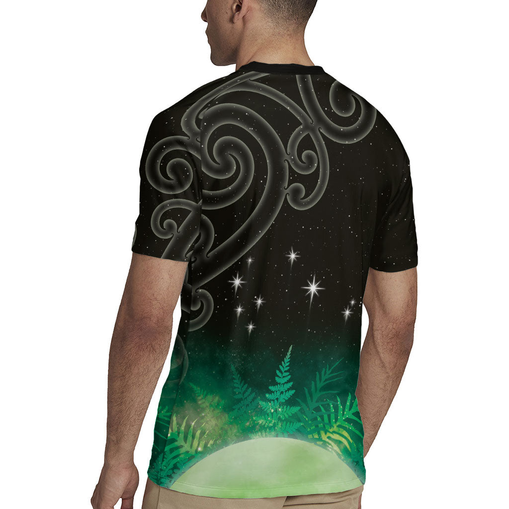 New Zealand Matariki Rugby Jersey Pleiades Star Cluster Green Galaxy