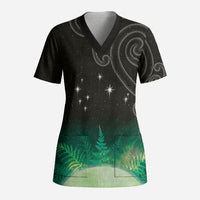 New Zealand Matariki Scrub Top Pleiades Star Cluster Green Galaxy