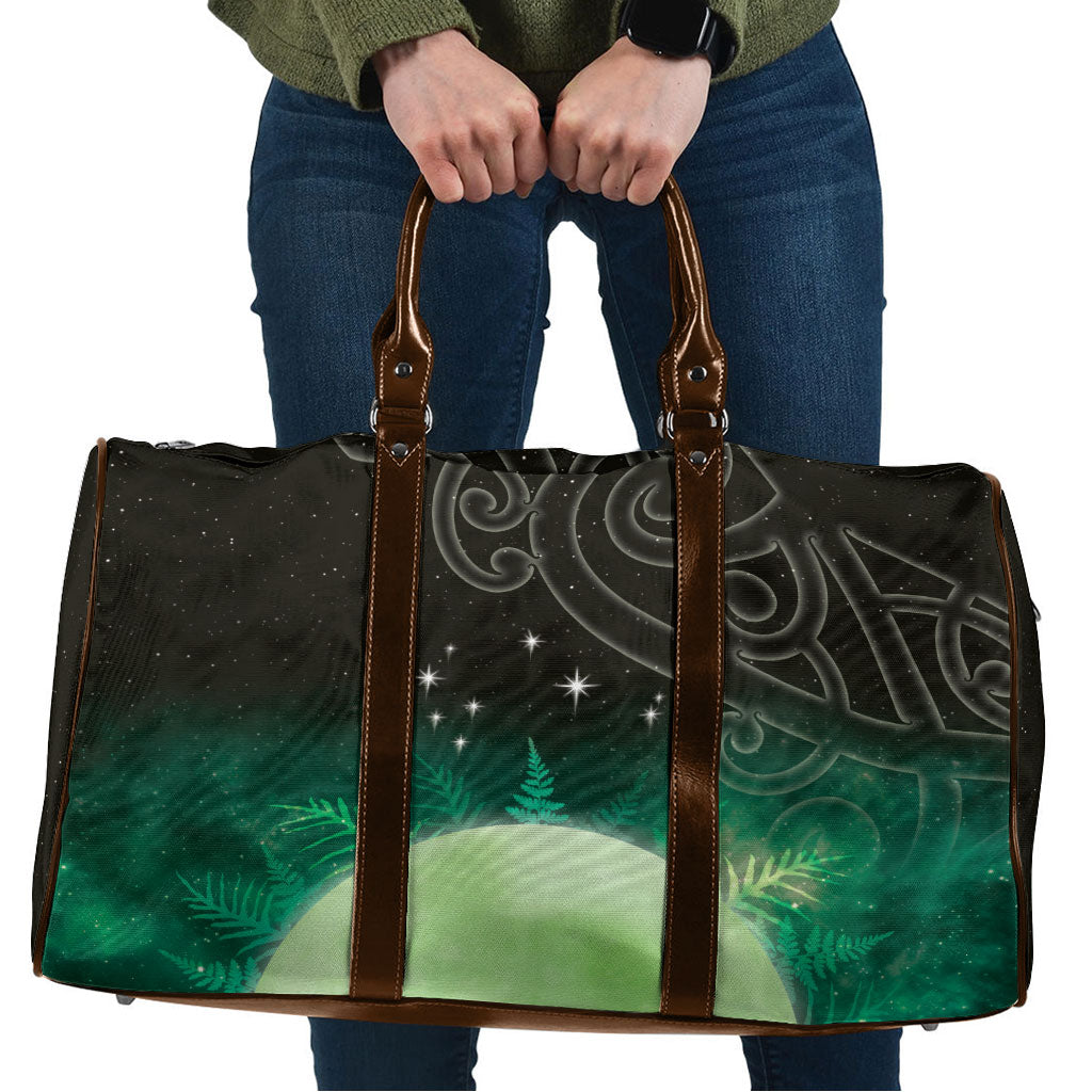 New Zealand Matariki Travel Bag Pleiades Star Cluster Green Galaxy LT05 Green - Polynesian Pride