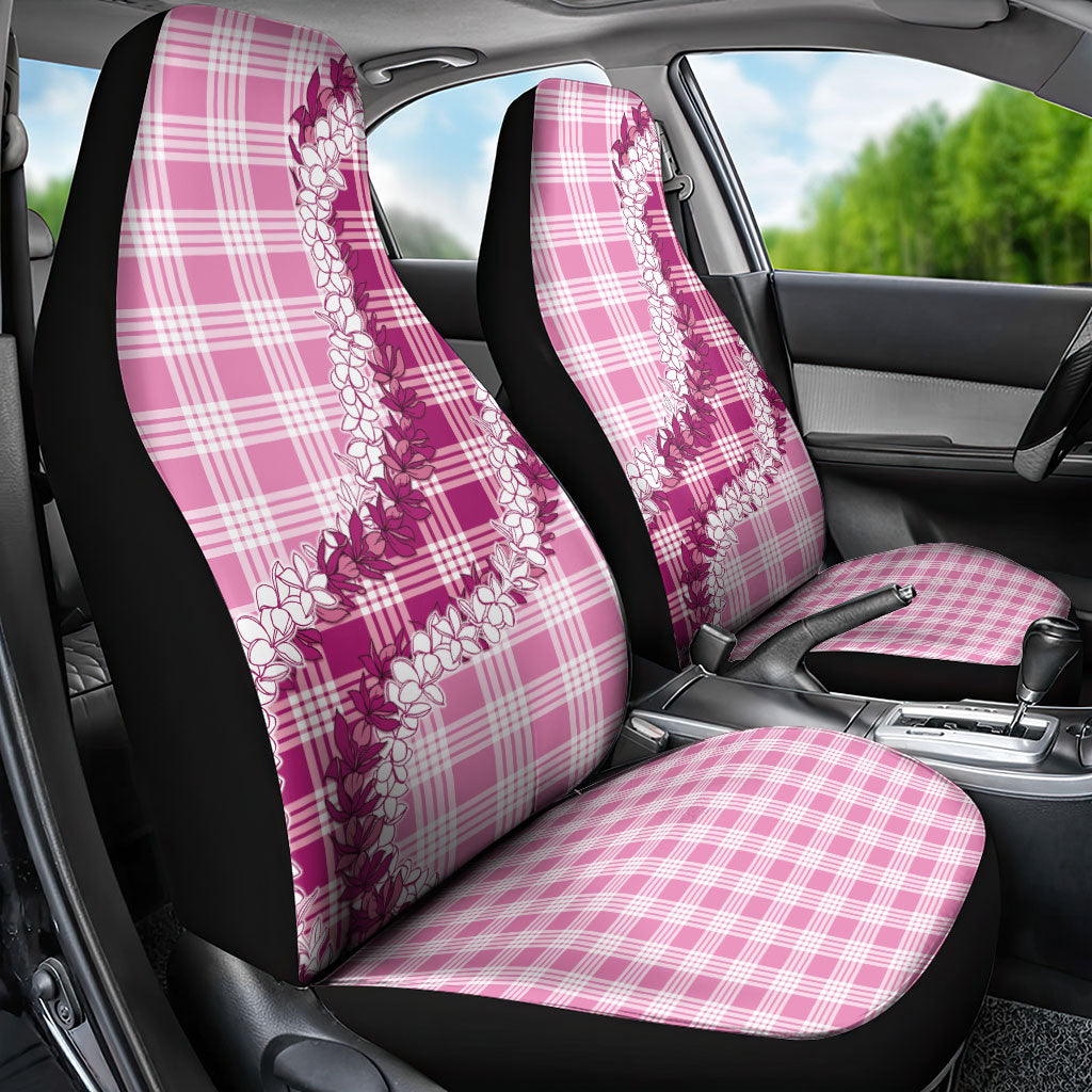 Pink Hawaii Palaka Car Seat Cover Hawaiian Honohono Lei
