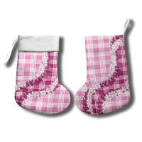 Pink Hawaii Palaka Christmas Stocking Hawaiian Honohono Lei LT05 - Polynesian Pride