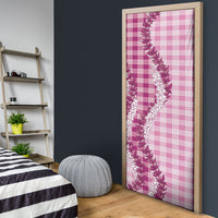 Pink Hawaii Palaka Door Cover Hawaiian Honohono Lei